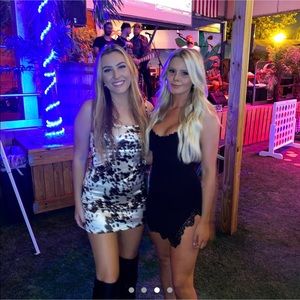 Urban Outfitters Printed Sateen Mini Sleep Dress